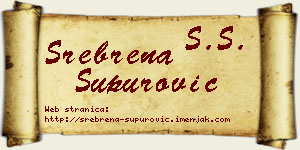 Srebrena Supurović vizit kartica